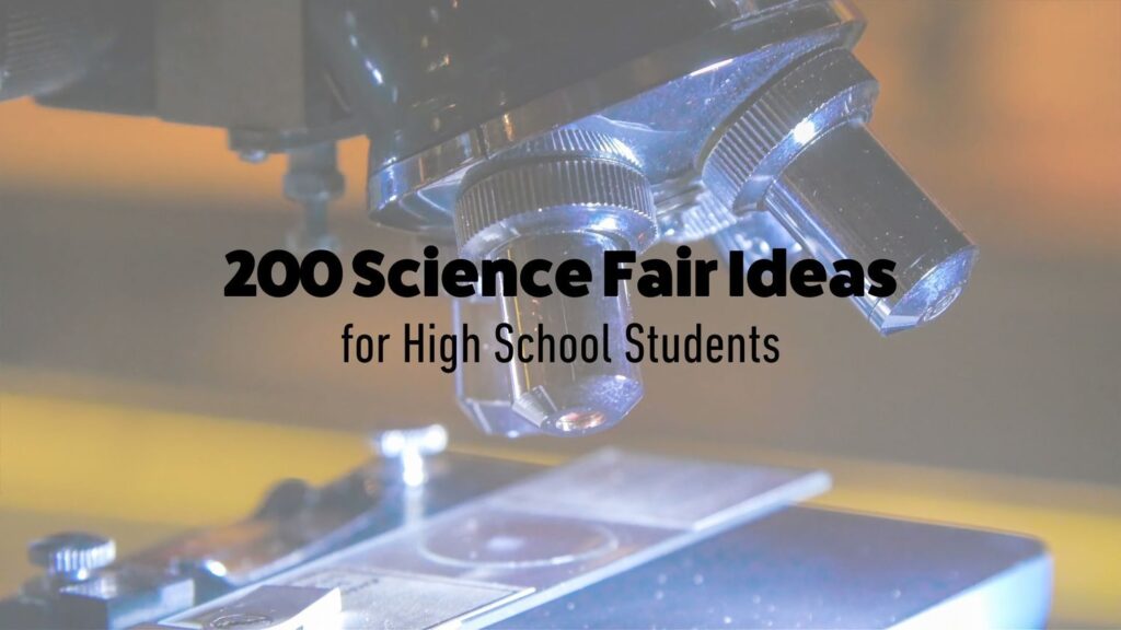 Easy Science Fair-Style Project Ideas